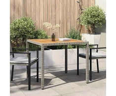 Sodo stalas Pilka 90 x 90 x 75 cm poliratanas
