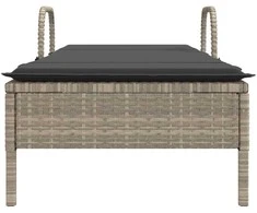 Sodo stalas Pilka 90 x 90 x 75 cm poliratanas