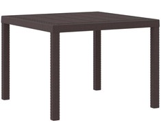 Sodo stalas Ruda 100 x 100 x 73 cm poliratanas