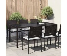 Sodo stalas Ruda 190 x 90 x 75 cm poliratanas