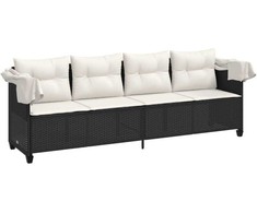 Sodo stalas Ruda 400 x 100 x 73 cm poliratanas