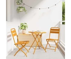 Sodo sulankstoma kėdė 2 pcs Garstyčių 42 x 52 x 82cm