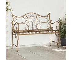 Lauko baldų komplektas Sodo suolas 2-Vietų skaičius 114 x 56,5 x 90 cm Plienas