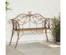 Lauko baldų komplektas Sodo suolas 2-Vietų skaičius 130 x 47 x 90 cm Plienas