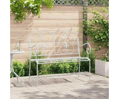 Sodo suolas Antikinė balta 104 x 54 x 93 cm Plienas