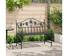 Sodo suolas Juoda 104 x 52,5 x 89 cm Plienas