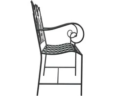 Sodo suolas Juoda 104 x 54 x 93 cm Plienas
