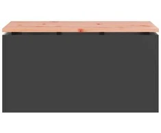 Sodo suolas Juoda 80 x 40 x 43 cm Plienas
