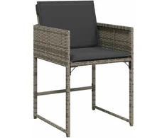 Sodo suolas su pagalve Antracitas 114 x 64 x 90cm Plienas