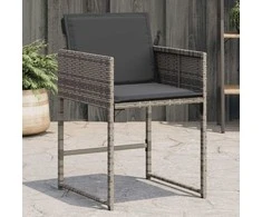 Sodo suolas su pagalve Antracitas 114 x 64 x 90cm Plienas