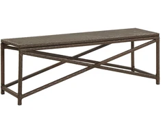 Sodo suoliukas, rudos spalvos, 120cm, poliratanas