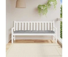 sodo taburetės su pagalvėlėmis 2 vnt Pilka 55x55x36 cm