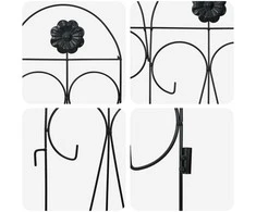 Sodo tvora 5 pcs Juoda Plienas