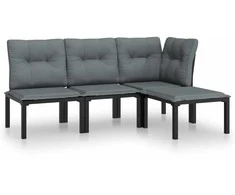Sodo tvora 3 pcs Pilka 5,1 x 0,8 m Miltelinis plienas