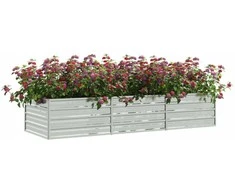 Sodo tvora 2 pcs Pilka 3,4 x 1 m Miltelinis plienas
