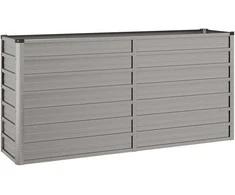 Sodo tvora 2 pcs Pilka 3,4 x 0,8 m Miltelinis plienas