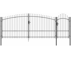 Sodo vartai su užraktu Woerden Pilka 150 x 400 cm Plienas