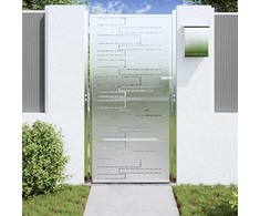 Sodo vartai 85 x 196 cm Nerūdijantis plienas Užrakintas
