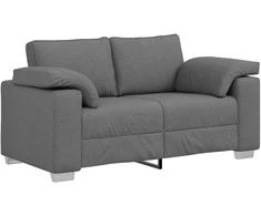 Dvivietė sofa Tamsiai pilka 160 cm audinys