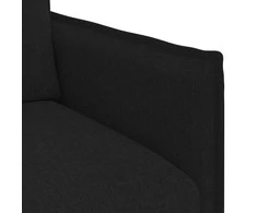 Sofa Sofos komplektas 2 pcs Juoda 156 x 82 x 85 cm Audinys