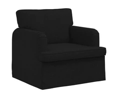 Sofa 2 pcs Juoda Metalas