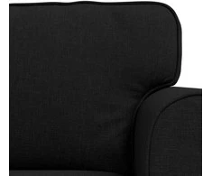 Sofa 2 pcs Juoda Metalas