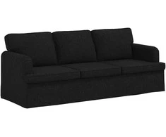 Sofa 2 pcs Juoda Metalas