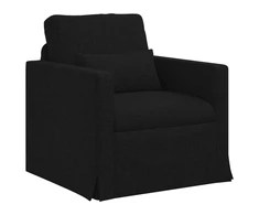 Sofa 2 pcs Juoda Metalas