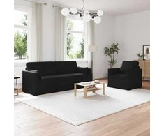 Sofa 2 pcs Juoda Metalas