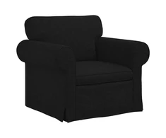 Sofa 2 pcs Juoda Metalas