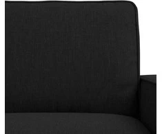 Sofa 2 pcs Juoda Metalas