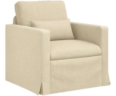 Sofa 2 pcs Kreminė Metalas