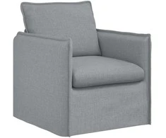 Sofa Sofos komplektas 2 pcs Šviesiai pilka 136 x 82 x 85 cm Audinys