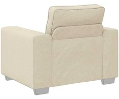 Sofa 2 pcs Šviesiai pilka 219 x 80 x 82 cm audinys
