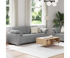 Sofa 2 vnt. Šviesiai pilka audinys