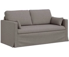 Sofa 2 pcs Taupe Metalas