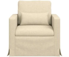 Fotelis Sofa 60cm Kreminė Metalas