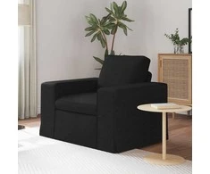 Fotelis Sofa Juoda 102 x 80 x 82 cm Metalas