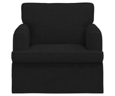 Fotelis Sofa Juoda 142 x 80 x 85 cm Metalas