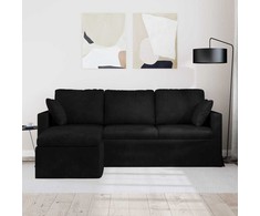 Sofa Juoda 198 x 134 x 80 cm Aksomas