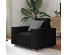 Sofa Kėdė Juodas 100 cm Dirbtinė oda