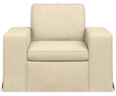 Fotelis Sofa Kreminė 102 x 80 x 82 cm Metalas