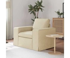 Fotelis Sofa Kreminė 102 x 80 x 82 cm Metalas