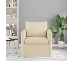 Sofa Kreminė 195 x 82 x 85 cm Metalas