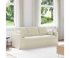 Sofa Kreminė 198 x 78 x 80 cm Aksomas