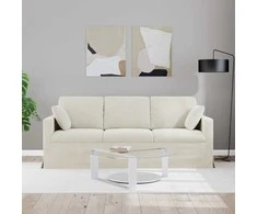 Sofa Kreminė 198 x 78 x 80 cm Aksomas