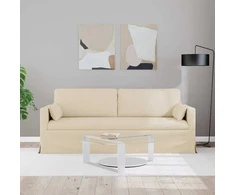 Sofa Kreminė 198 x 78 x 80 cm Metalas