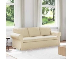 Sofa Kreminė 215 x 82 x 80 cm Metalas