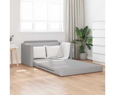 Sofa lova Debesų pilka 124 x 71 x 78 cm audinys