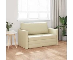 Sofa lova Kreminė 124 x 71 x 78 cm Dirbtinė Oda
